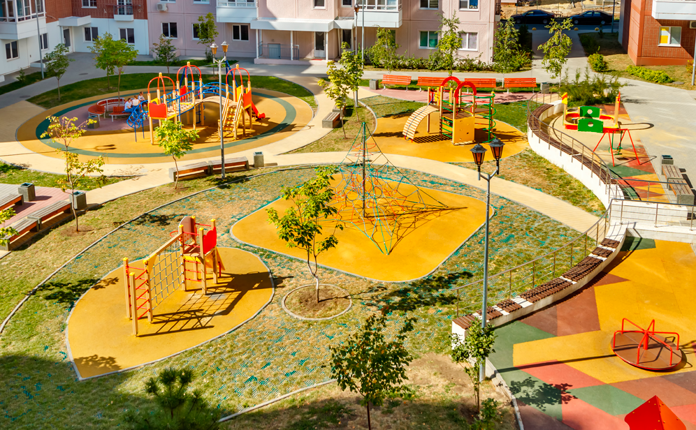 Zonas comunes con parque infantil