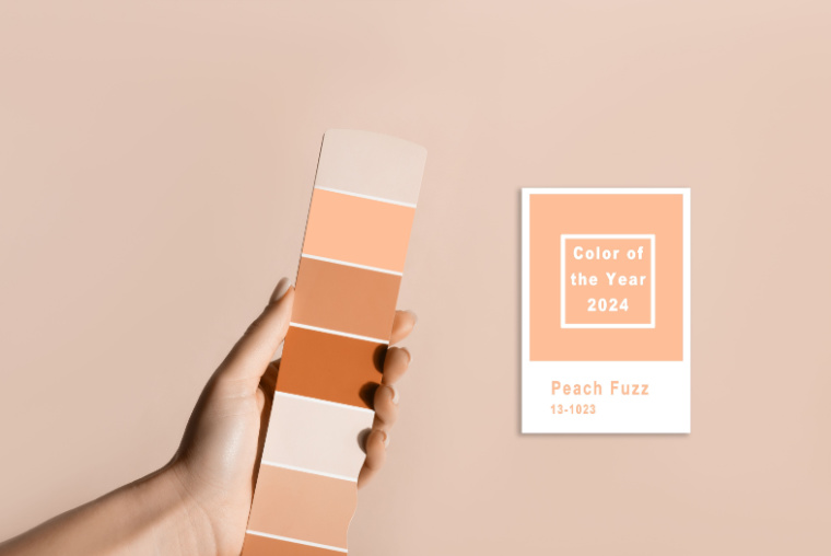 Peach fuzz color pantone