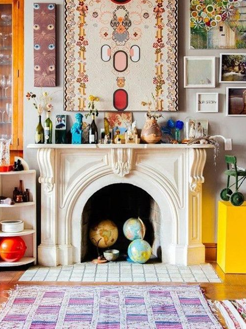 decorar chimeneas en verano