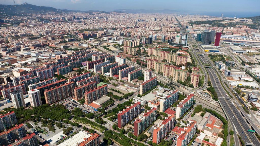 Vista aérea de Hospitalet de Llobregat