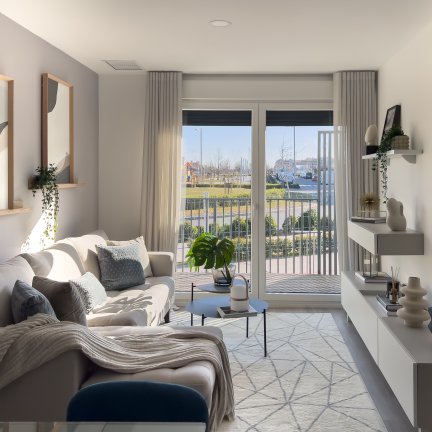 Interior vivienda asequible Madrid