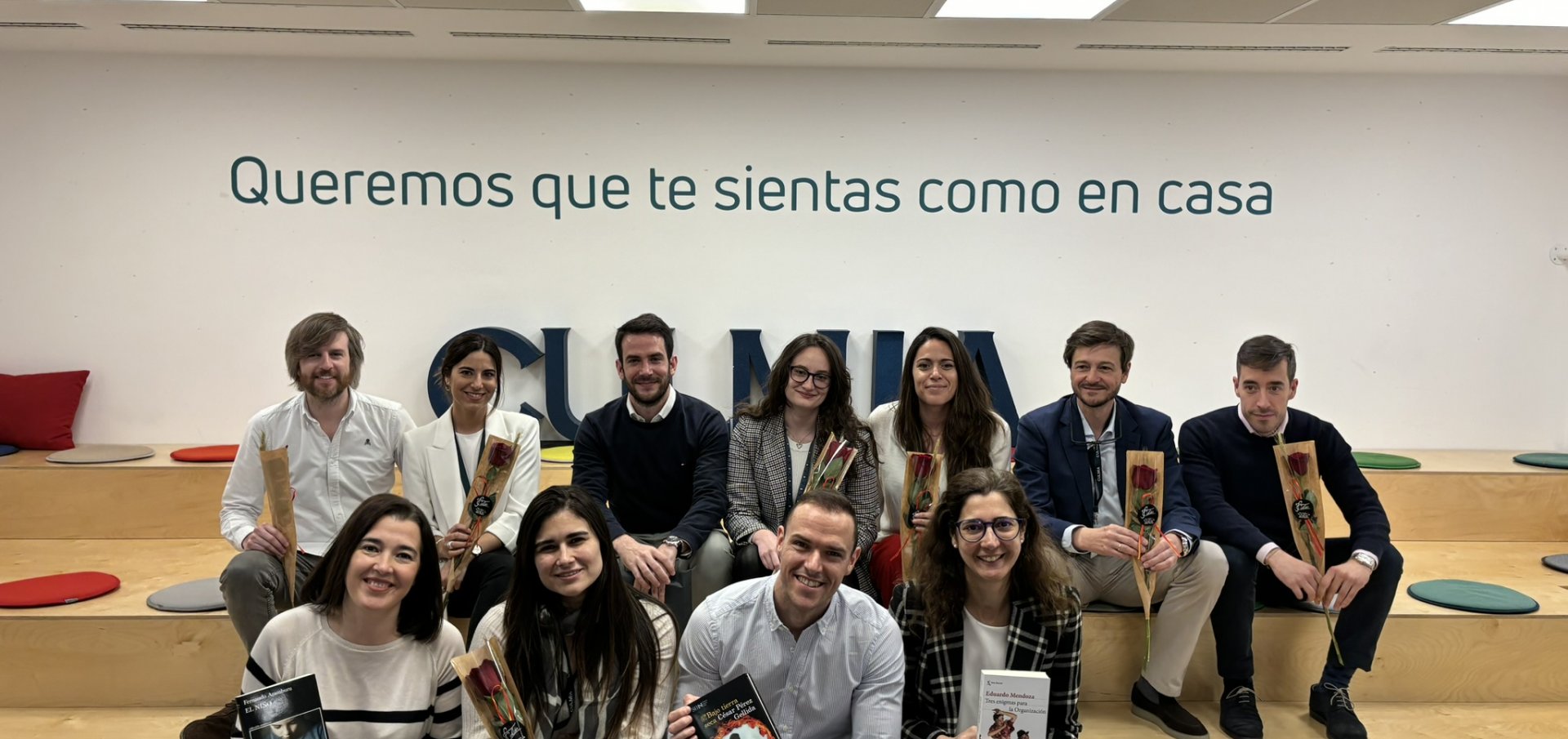 Equipo de Culmia celebrando Sant Jordi