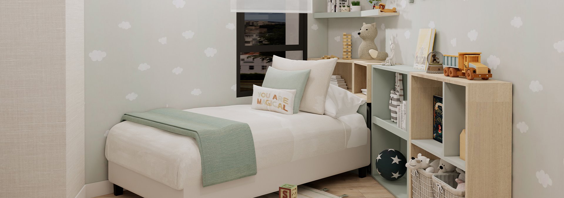 Interiorismo dormitorio infantil Culmia Santa Catalina I
