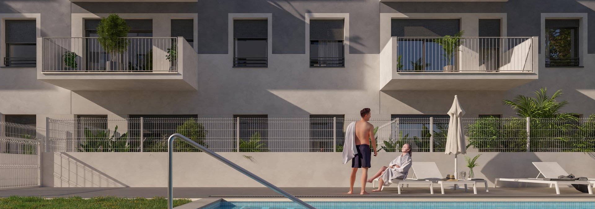 viviendas obra nueva con piscina