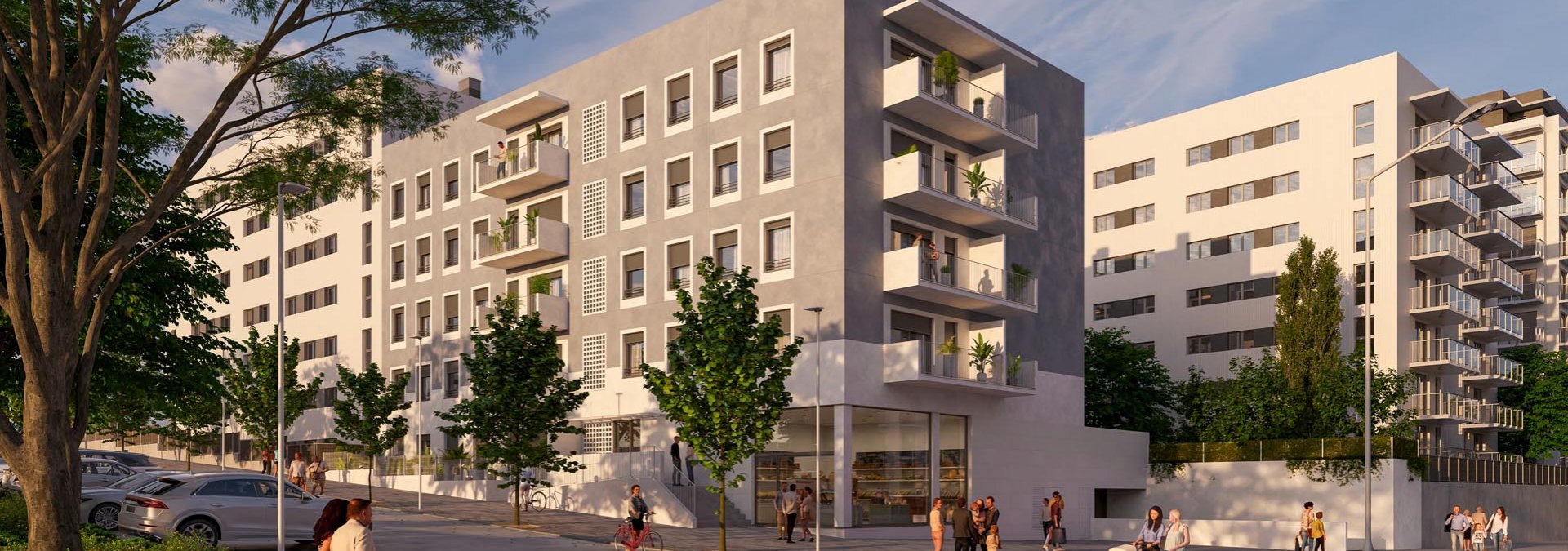 fachada edificio nou llevant viladecans