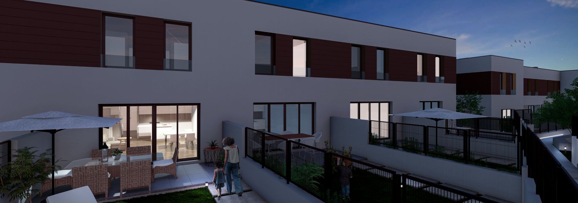 Viviendas con jardín privado Culmia Maestral Rocafort