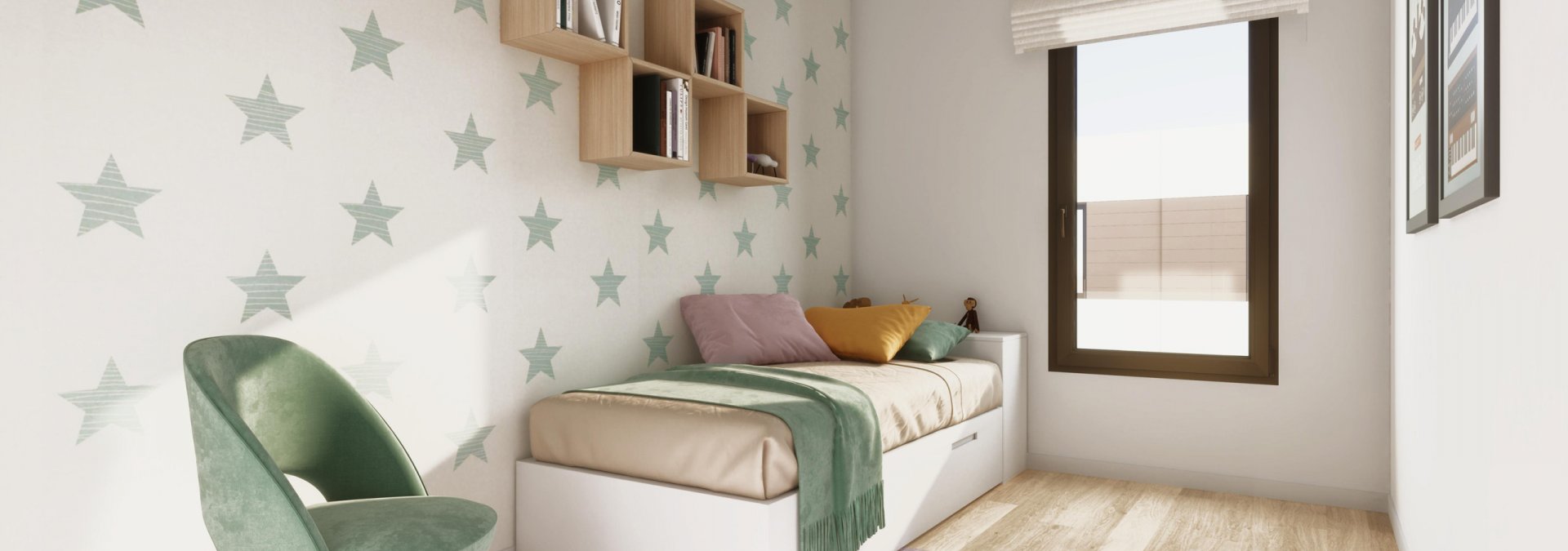 Habitación infantil viviendas unifamiliares Valencia