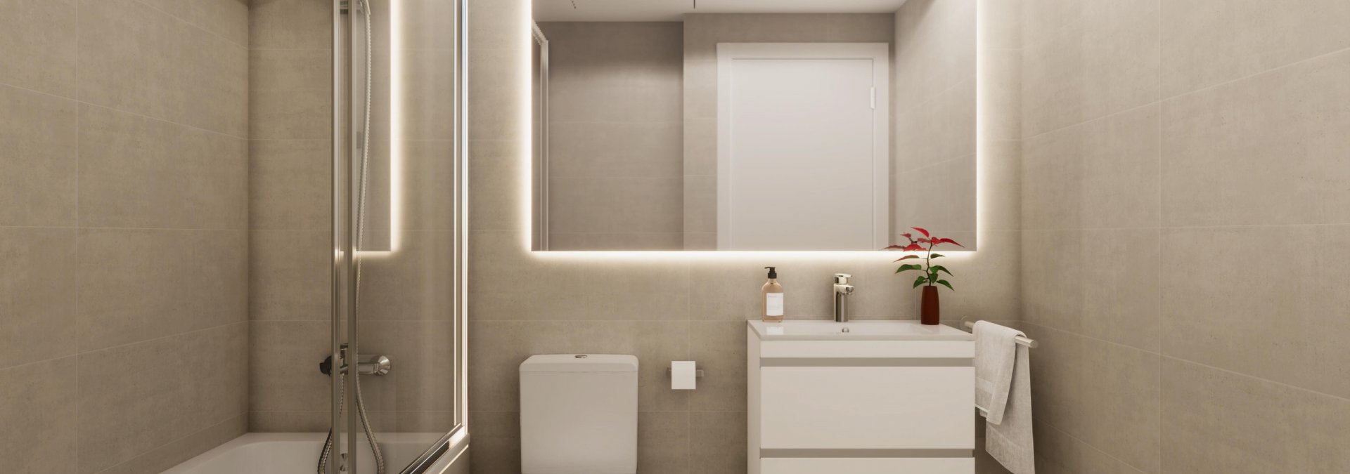 Baño en viviendas de Rocafort de CULMIA