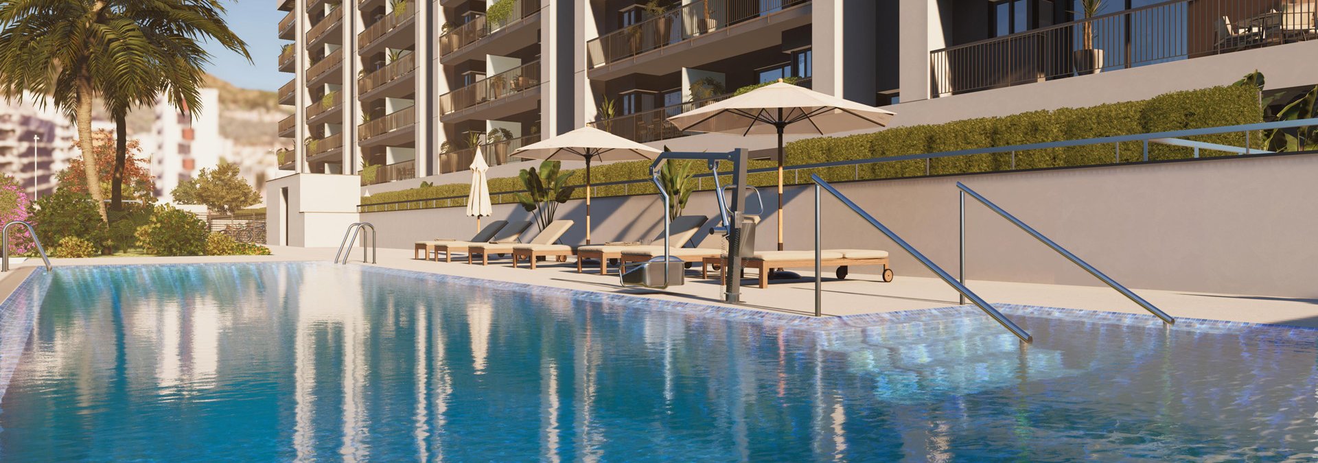 Vviviendas con piscina comunitaria Culmia Azahara Poniente