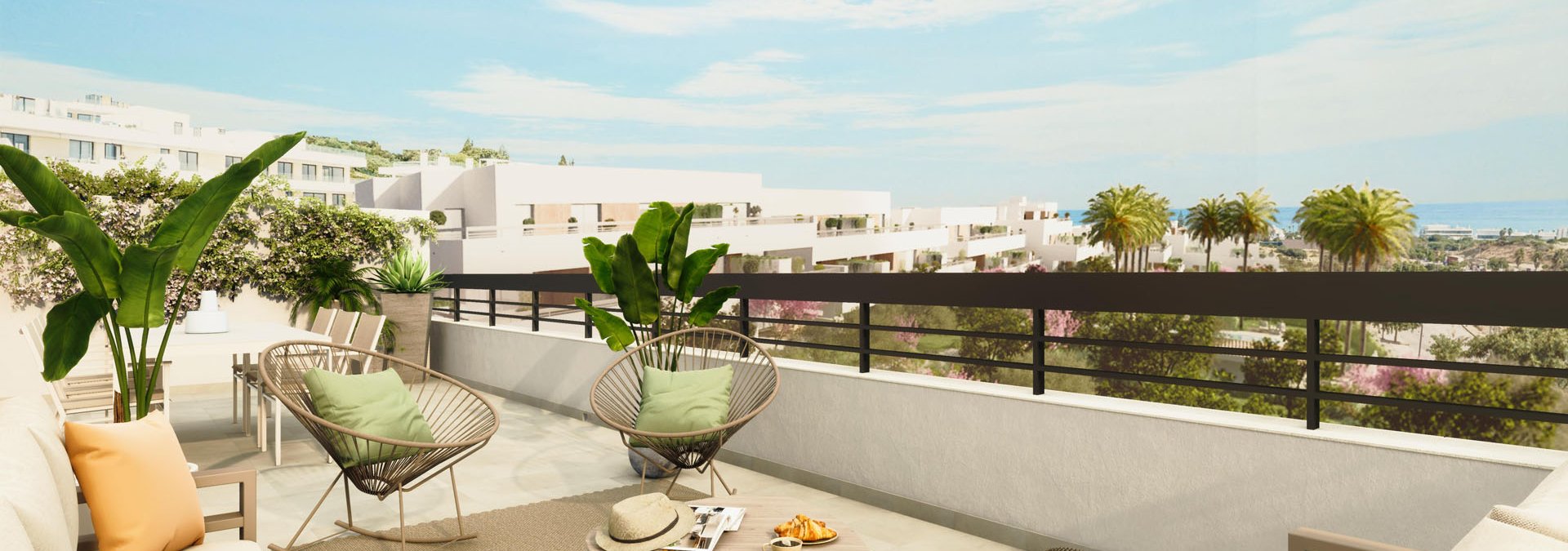 Viviendas obra nueva con terraza Estepona