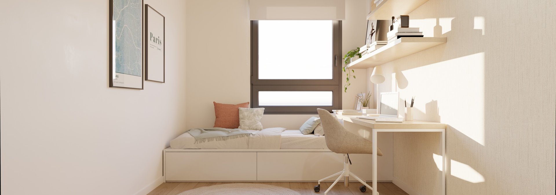 Segundo dormitorio secundario Arbeyal IV Gijón