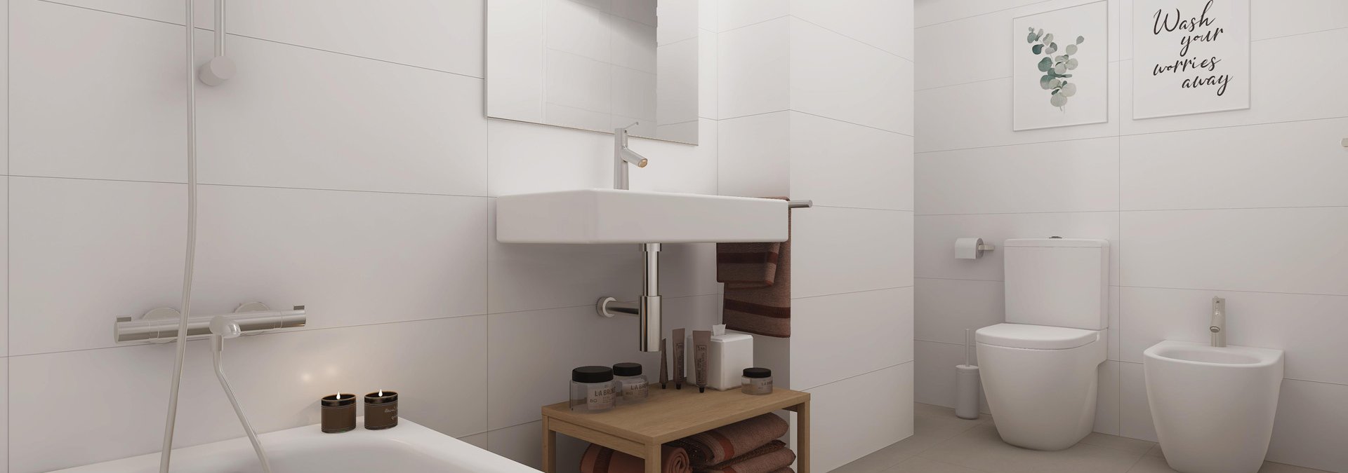Baño principal obra nueva Culmia Aires da Ponte