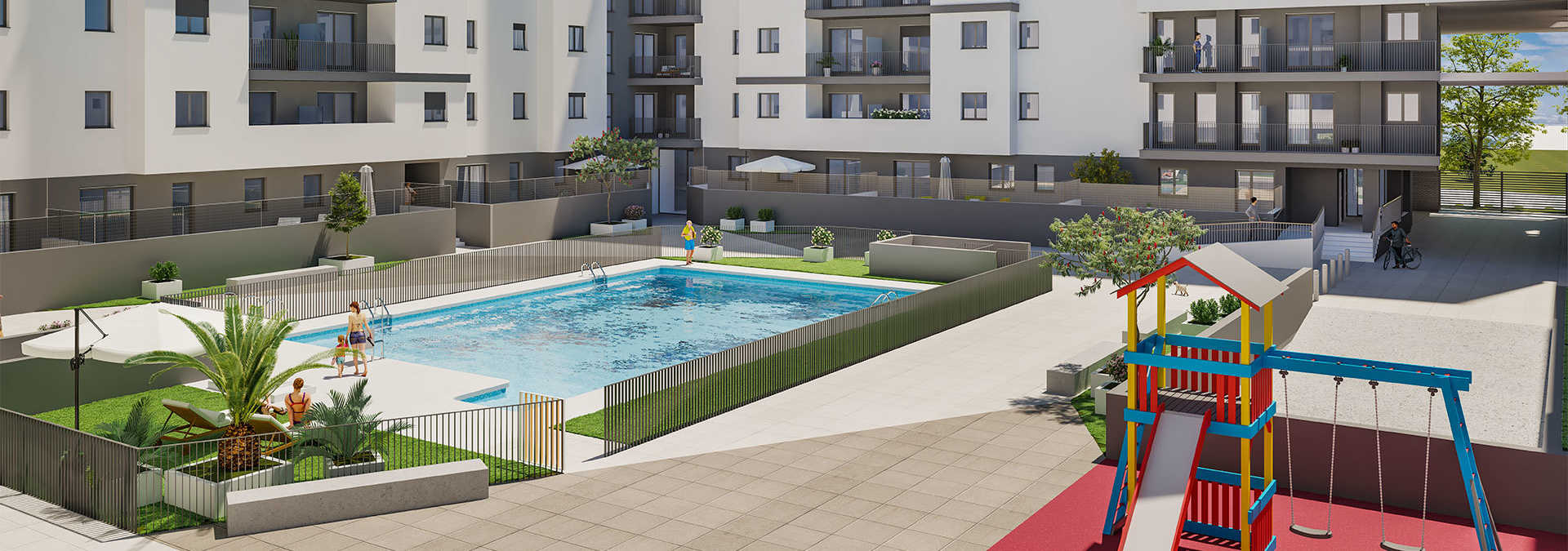 Obra nueva en Sevilla Este con zonas comunes