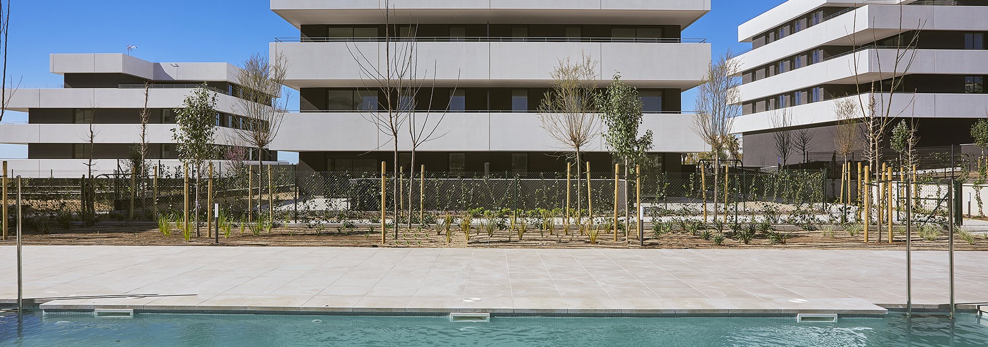obra nueva sitges con zonas comunes