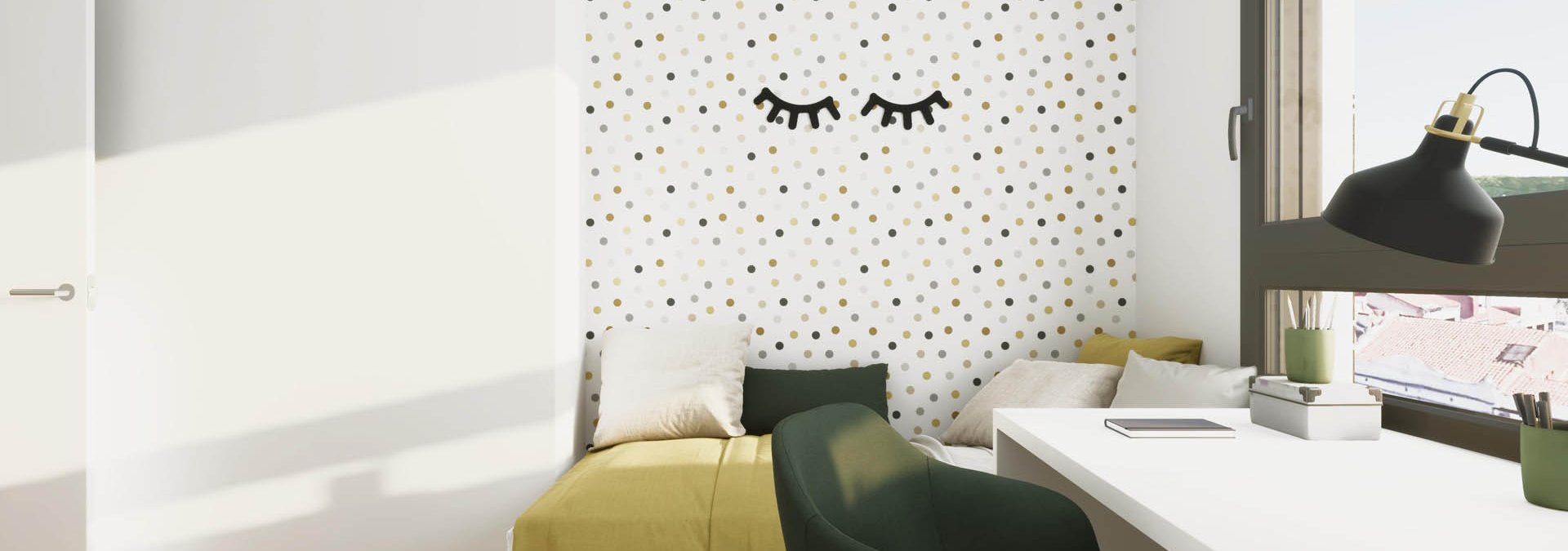 amplio dormitorio secundario