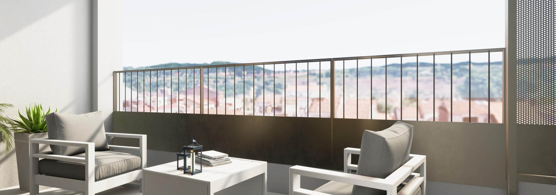 obra nueva con terraza
