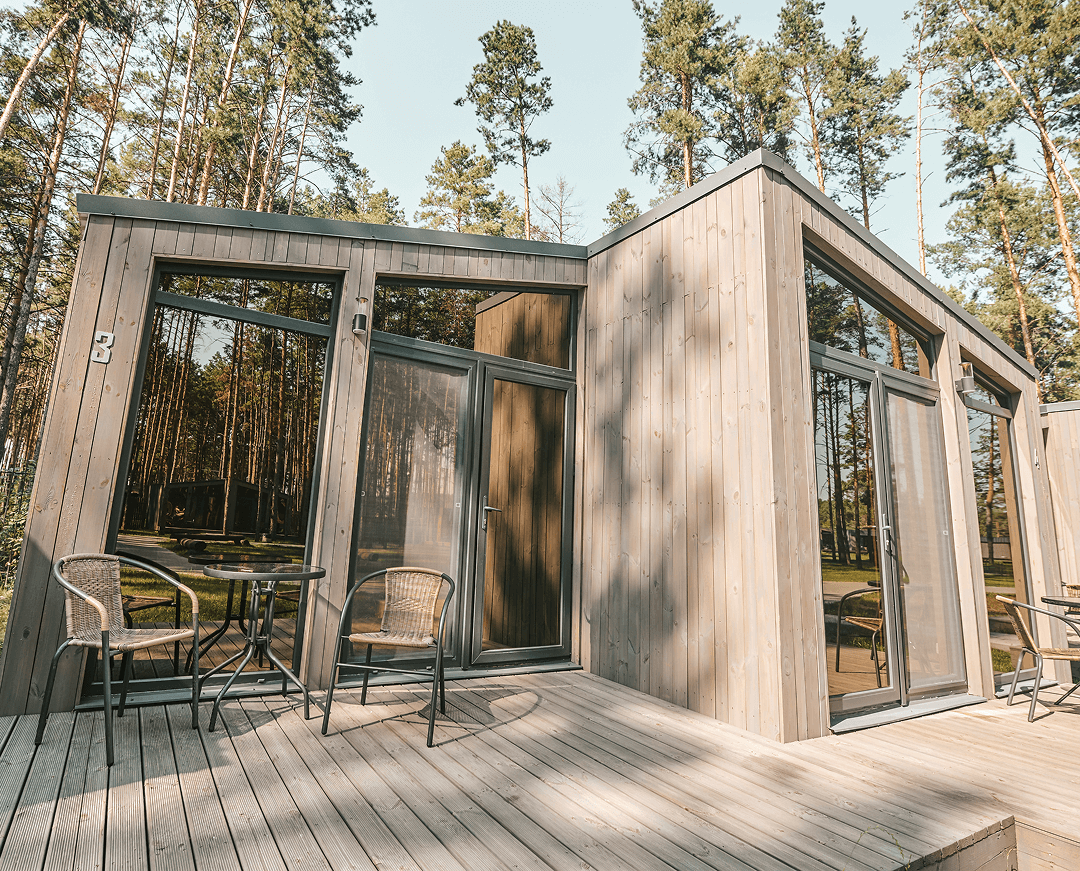 picture wooden building forest 1