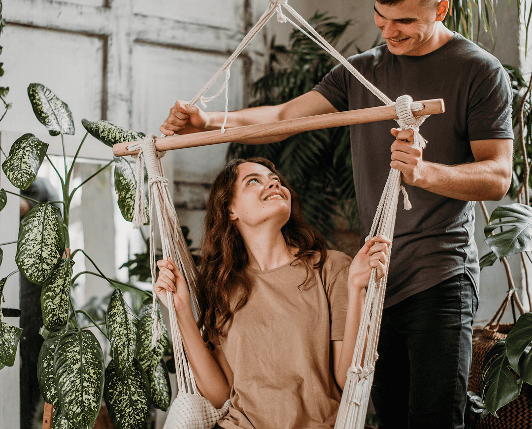 adorable pareja joven juntos