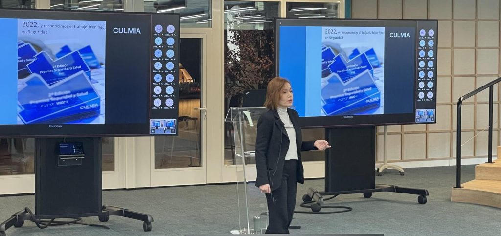 Cristina Gómez, head of PRL at Culmia, is the winner of the second edition of the Pecha Kucha awards.