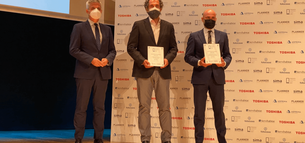 Culmia Innova Torrejón has been recognized at the ASPRIMA-SIMA 2021 Awards with a special mention in the category 'Most sustainable real estate project'. 3 Culmia Innova Torrejón has been recognized at the ASPRIMA-SIMA awards with a special mention in the category 'Most sustainable real estate project'.