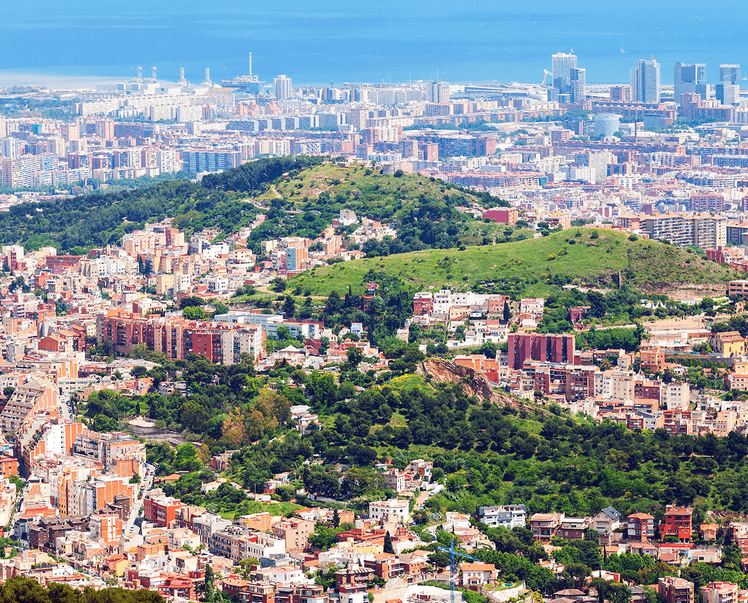 residential districts barcelona from mount 1 1 2
