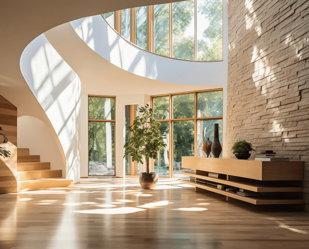 Ventilación cruzada natural, la solución ecológica para refrescar tu hogar 3 ai generado de entrada de estilo moderno