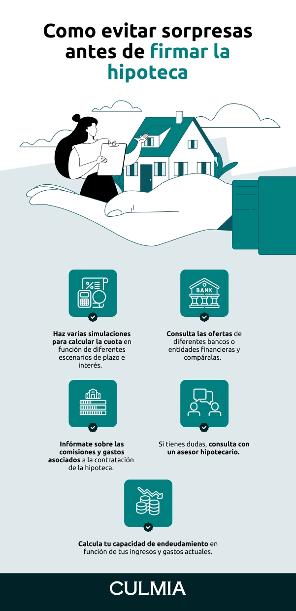 info 2 3 como evitar sorpresas antes de firmar la hipoteca